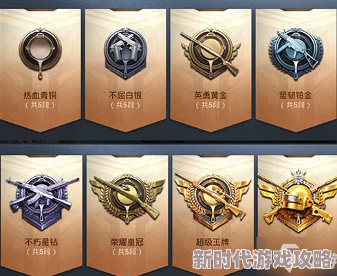 吃鸡游戏《和平精英》段位等级排列顺序及最新爆料信息